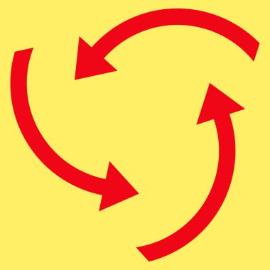 Oklar düz vektör piktogram girdap