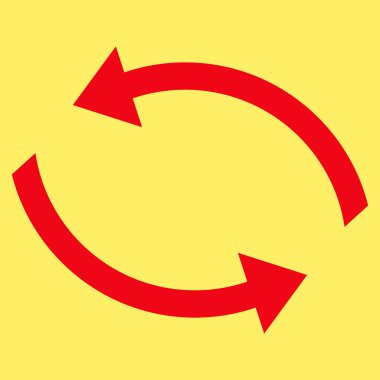 Exchange oklar düz vektör piktogram