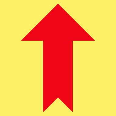 Düz vektör simge yukarı ok