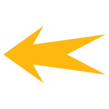 Ok Sol Düz Vektör Sembolü