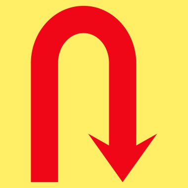 Düz Vektör Sembolü'ni Geri Çevir