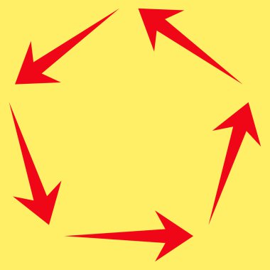 Dolaşım düz vektör piktogram