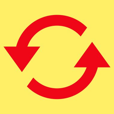 Oklar düz vektör simge Yenile