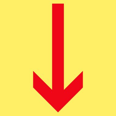 Düz vektör simgesi aşağı ok