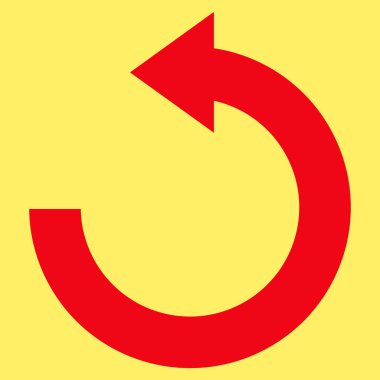 Rotate Left Flat Vector Symbol