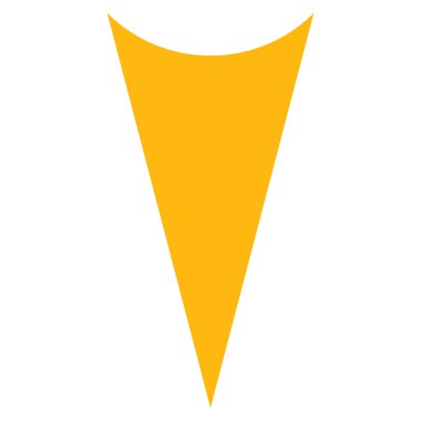 Düz vektör piktogram aşağı ok ucu