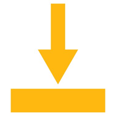 Alt düz vektör simgesi hareket