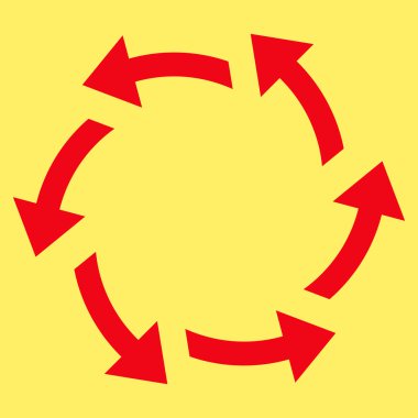 Vektör simge santrifüj oklar düz