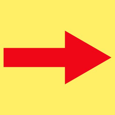 Düz vektör piktogram sağ ok