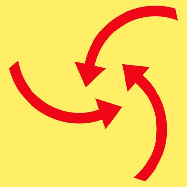 Oklar düz vektör piktogram girdap