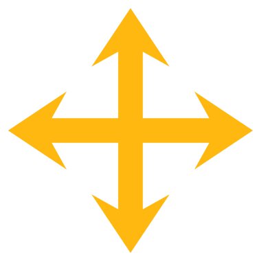 Oklar düz vektör piktogram genişletin