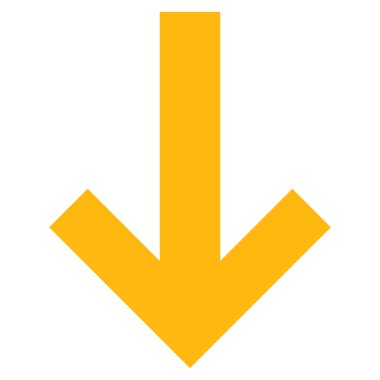 Düz vektör piktogram aşağı ok