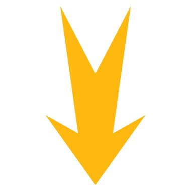 Düz vektör piktogram aşağı ok