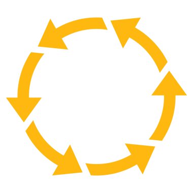 Saatin tersi yönde düz vektör Sembol döndürme