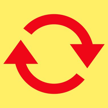 Düz vektör piktogram Yenile