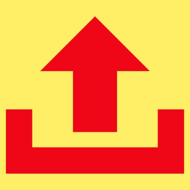 Düz vektör piktogram upload