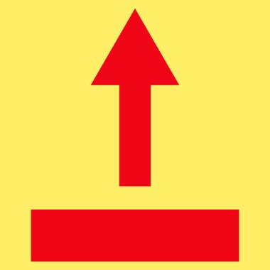 Düz Vektör Sembolü yukarı çekme