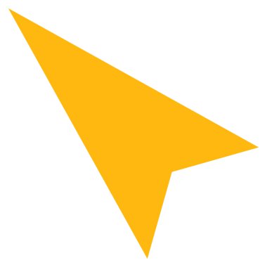 Ok başı Sol-Up Düz Vektör Sembolü