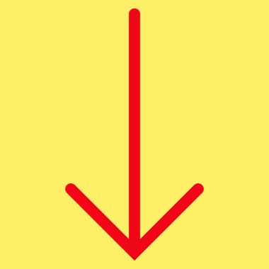 Düz vektör simgesi aşağı ok