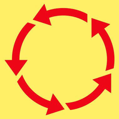 Döndürme düz vektör simgesi