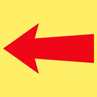 Ok sol düz vektör piktogram