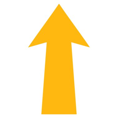 Düz vektör piktogram yukarı ok