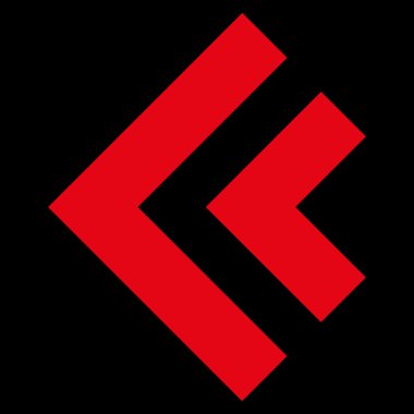 Shift Sol düz vektör simgesi