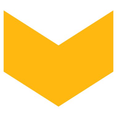 Düz Vektör Sembolü Aşağı Yönlü