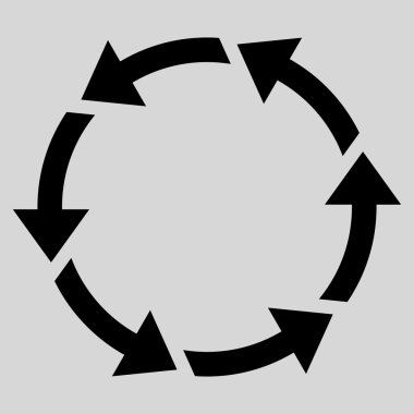 Saatin tersi yönde düz vektör simge döndürmek