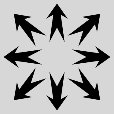 Oklar düz vektör simgesini genişletin