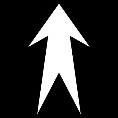 Düz vektör simge yukarı ok