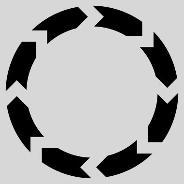 Dolaşım düz vektör simgesi