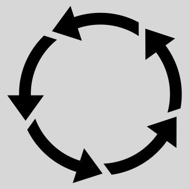 Döndürme düz vektör simgesi