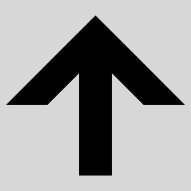 Düz vektör simge yukarı ok