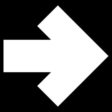 Düz vektör simgesi sağ ok