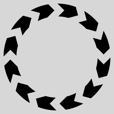 Dolaşım düz vektör simgesi