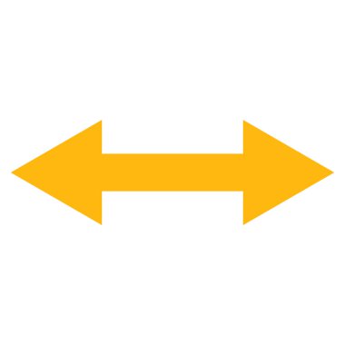 Yatay Çevir düz vektör simgesi