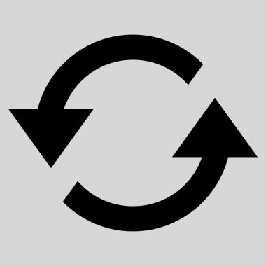 Oklar düz vektör simge Yenile