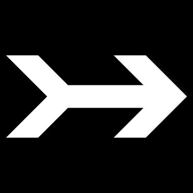 Düz vektör simgesi sağ ok