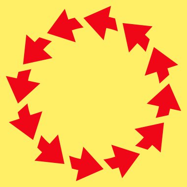 Saatin tersi yönde düz vektör Sembol döndürme