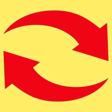 Vektör simge Exchange oklar düz