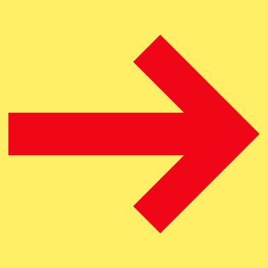 Düz vektör piktogram sağ ok