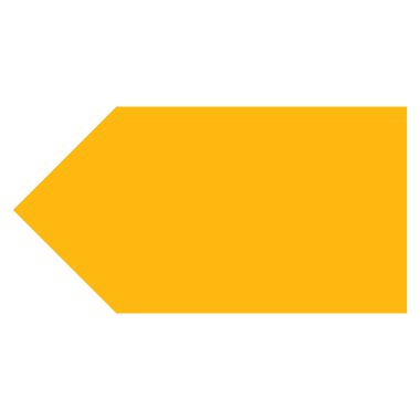 Yön Sol Düz Vektör Sembolü