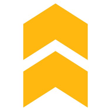 Shift Up Düz Vektör Piktogram