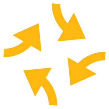 Oklar düz vektör simge girdap