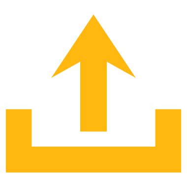 Düz vektör piktogram upload