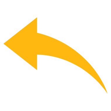 Düz Vektör Piktogramı Geri Al