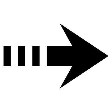 Sağ göndermek düz vektör simgesi