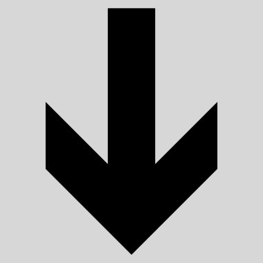 Düz vektör simgesi aşağı ok