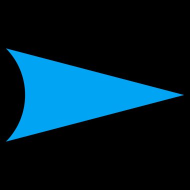 Ok ucu sağ düz vektör simgesi